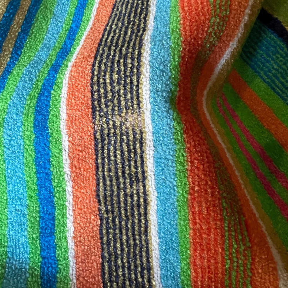 Vintage 70s striped cover up robe - Picture 6 of 7